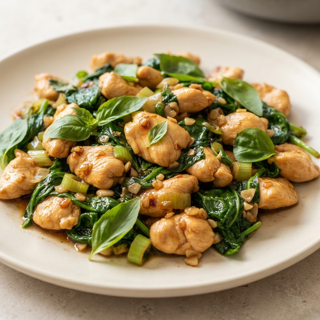 Myra's Thai-Style Basil Chicken Stir-Fry