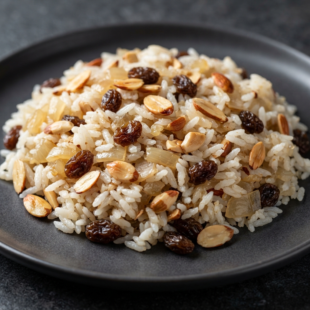 Rice with Almonds and Raisins