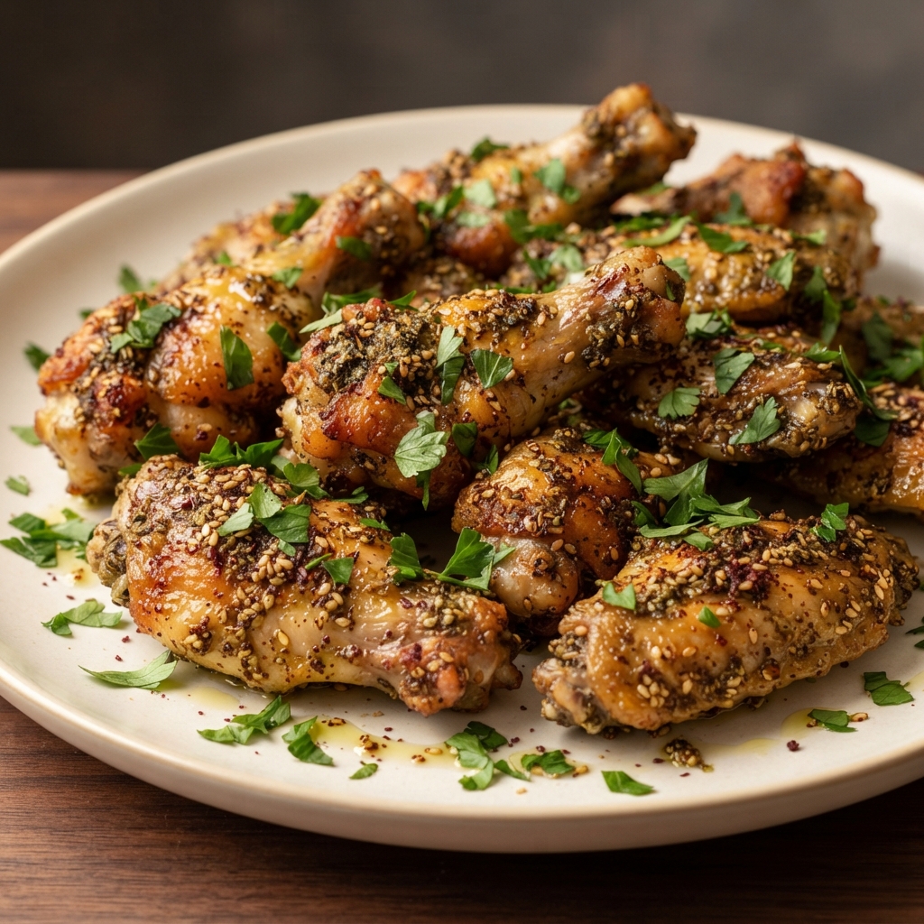 Middle Eastern Za’atar-Spiced Chicken Wings