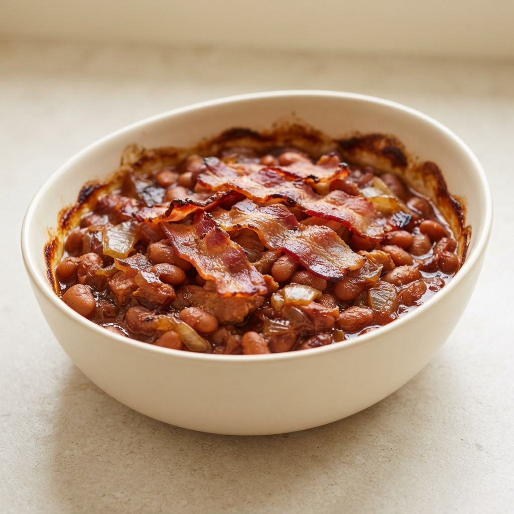 Oven-Baked Pork and Beans