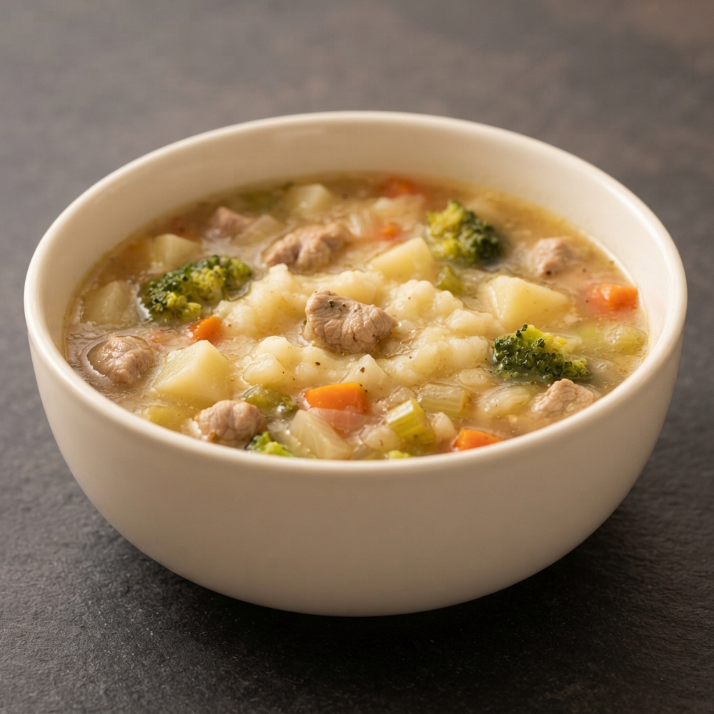 Hearty Pork Chop and Vegetable Soup