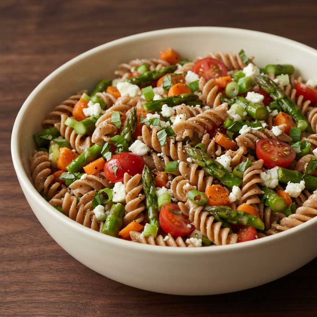 Whole-Wheat Rotini Veggie Pasta Salad