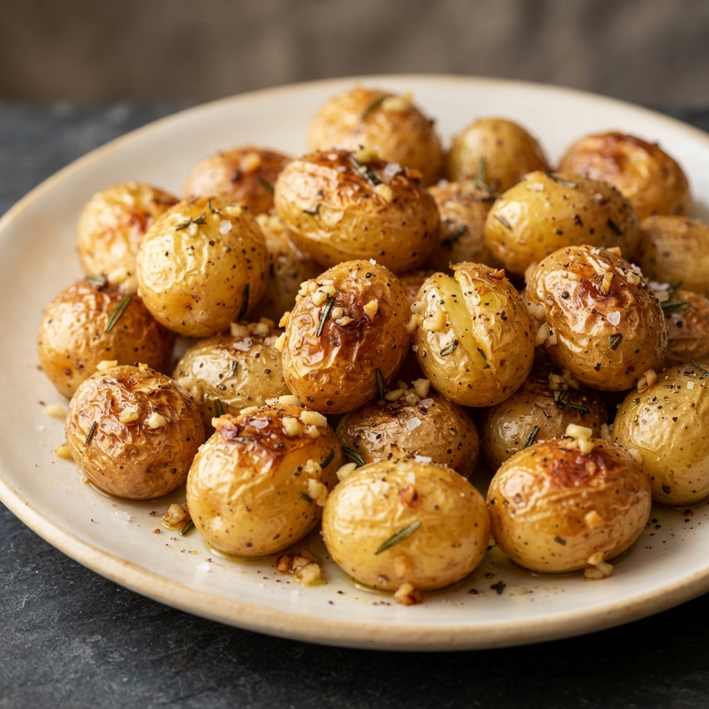 Crispy Rosemary Roasted Baby Potatoes