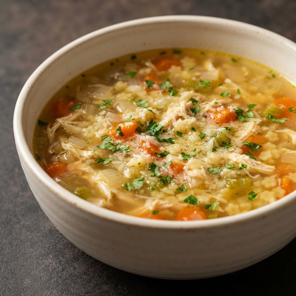 Homestyle Italian Pastina Broth Soup
