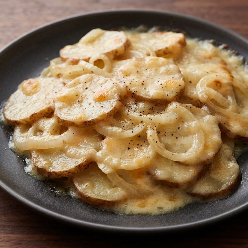 Lighter Creamy Potatoes Au Gratin
