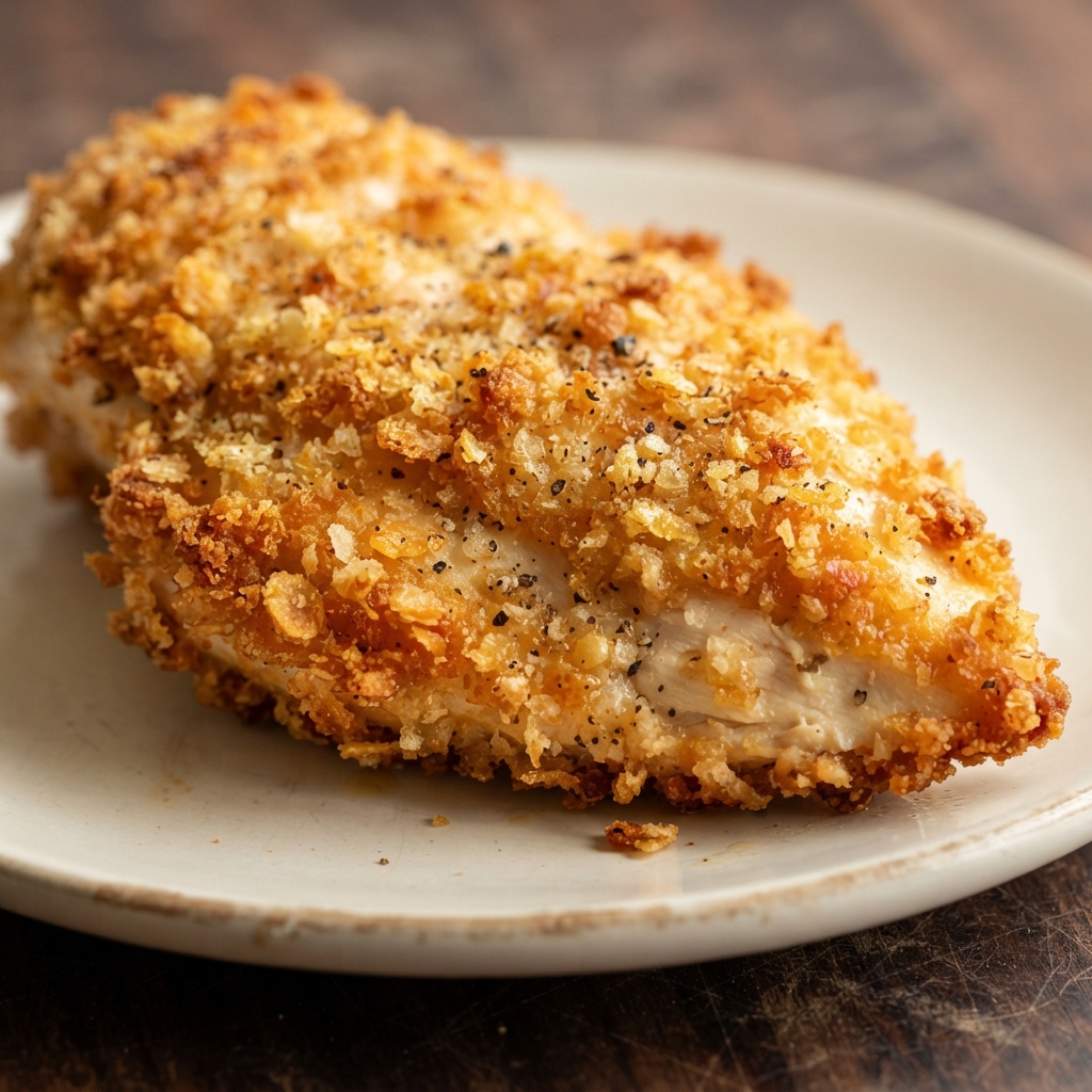 Crunchy Panko-Coated Chicken Breasts