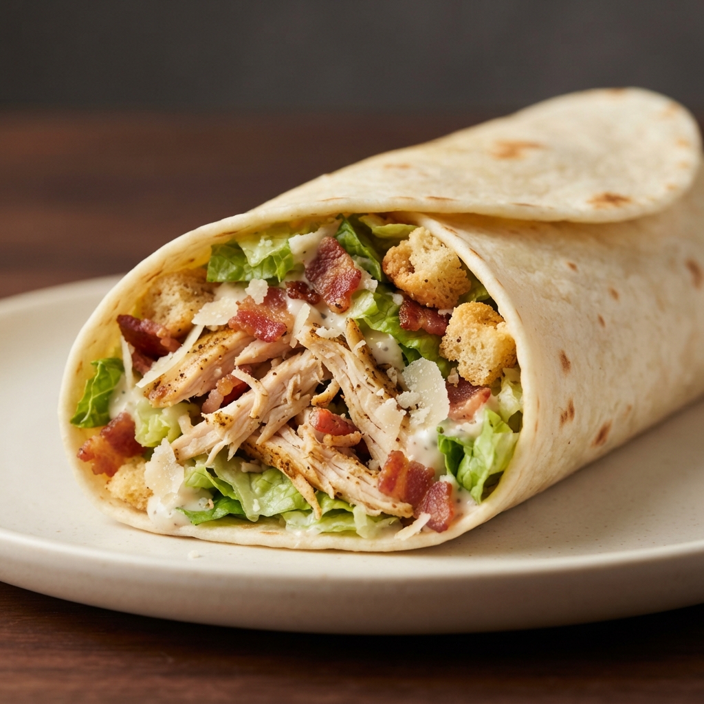 Caesar Chicken Bacon Wrap