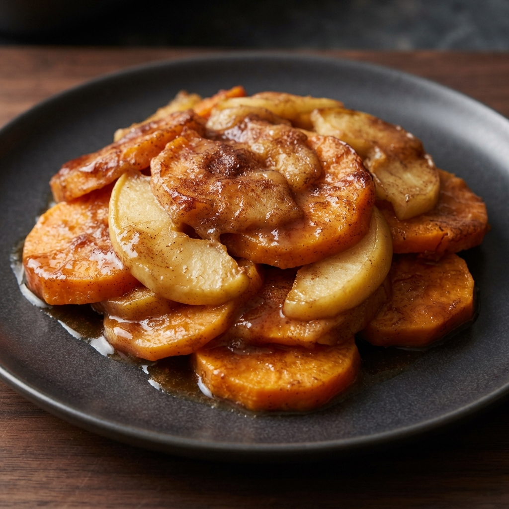 Cinnamon-Spiced Apple Sweet Potato Bake