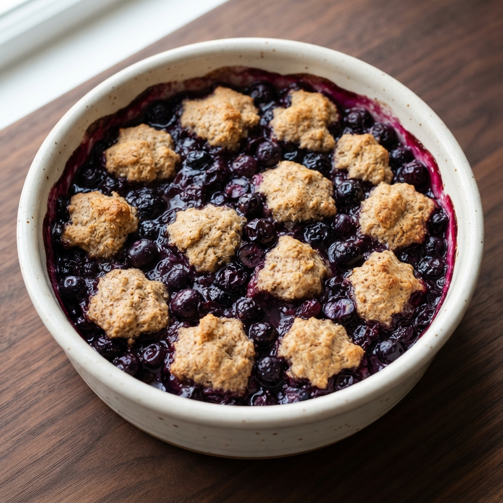 Baked Blueberry Cobbler