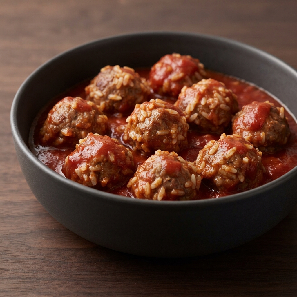 Porcupine Meatballs in Tomato Sauce