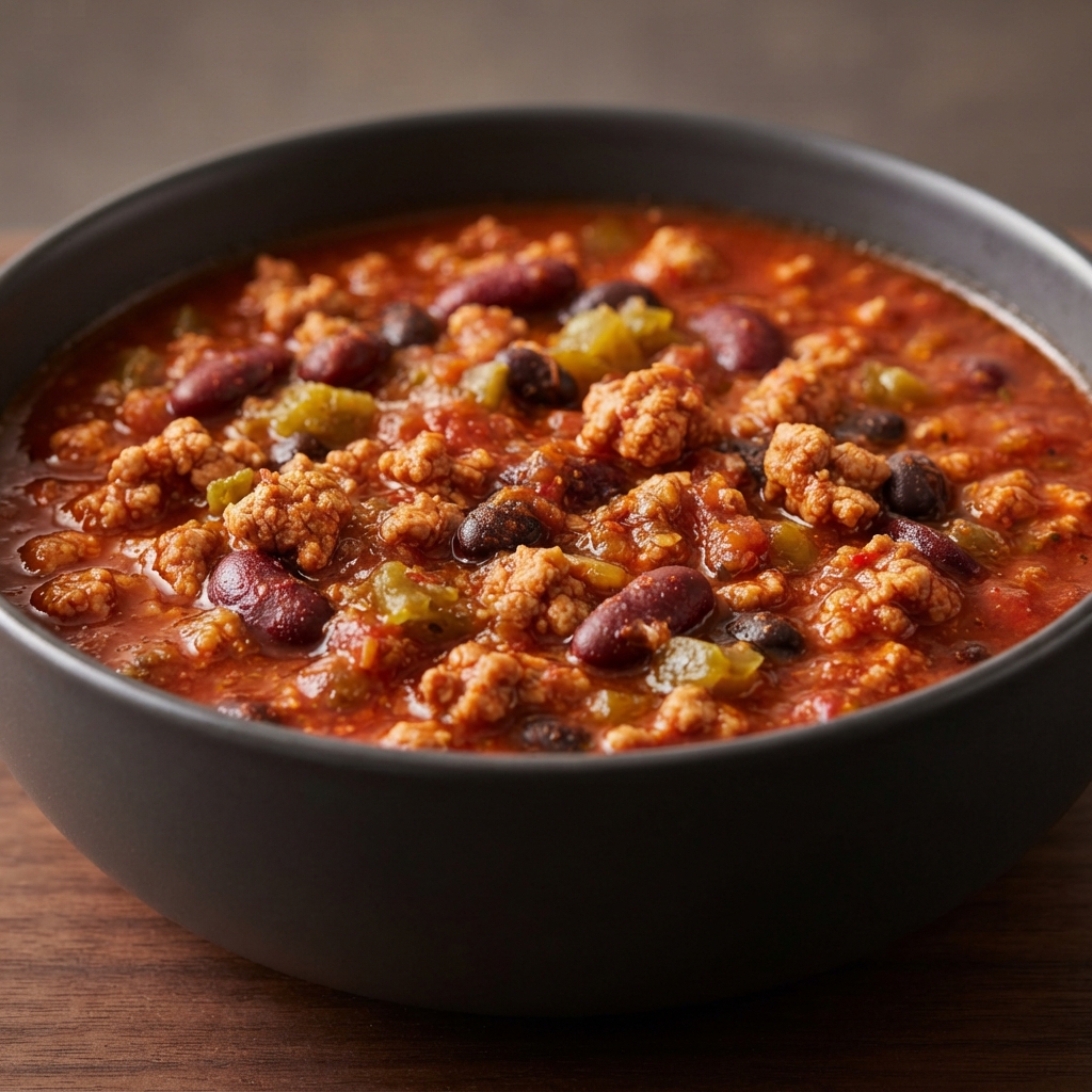 Jay's Fiery Crockpot Turkey Chili