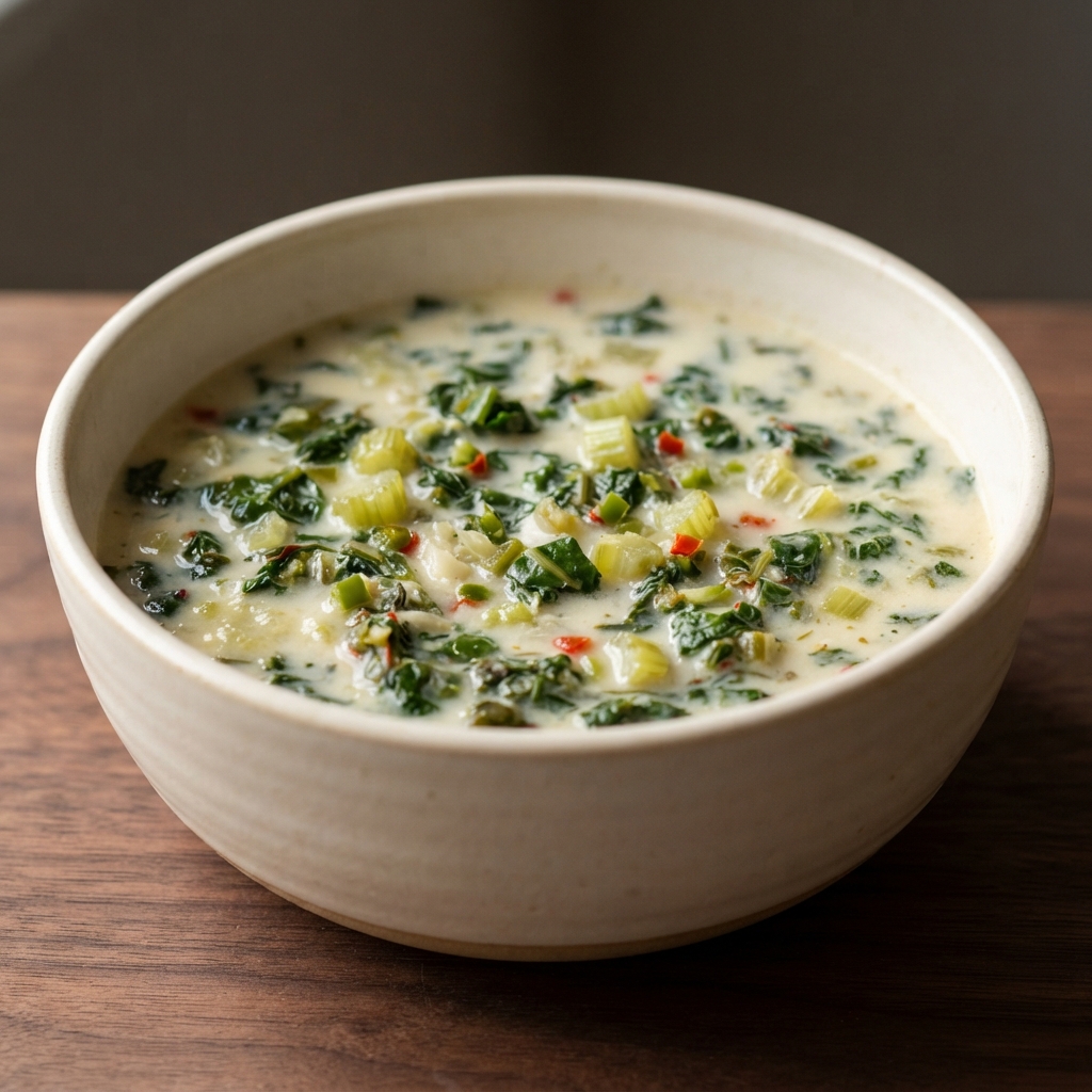Bushala (Swiss Chard Soup)