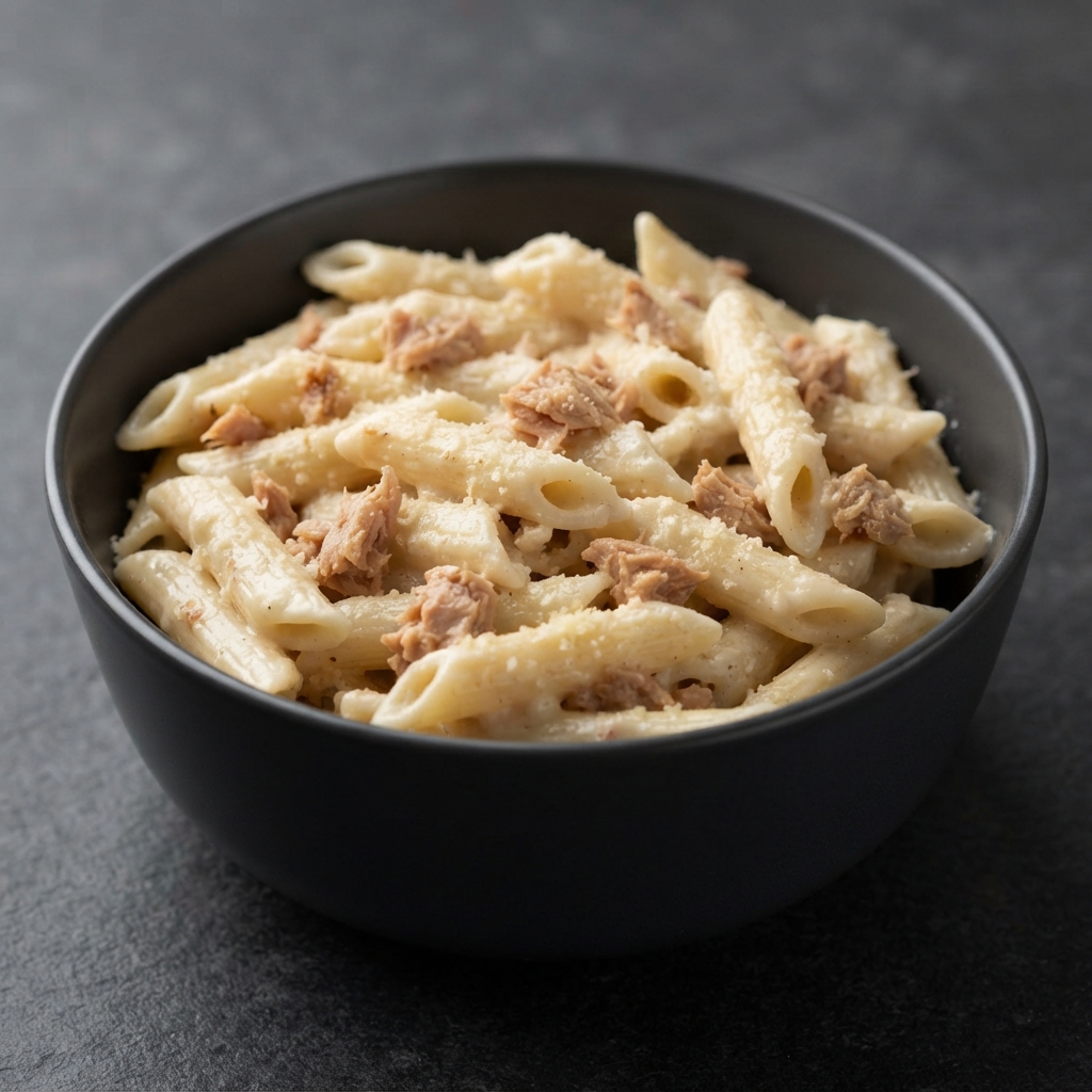 Creamy Tuna Alfredo Penne