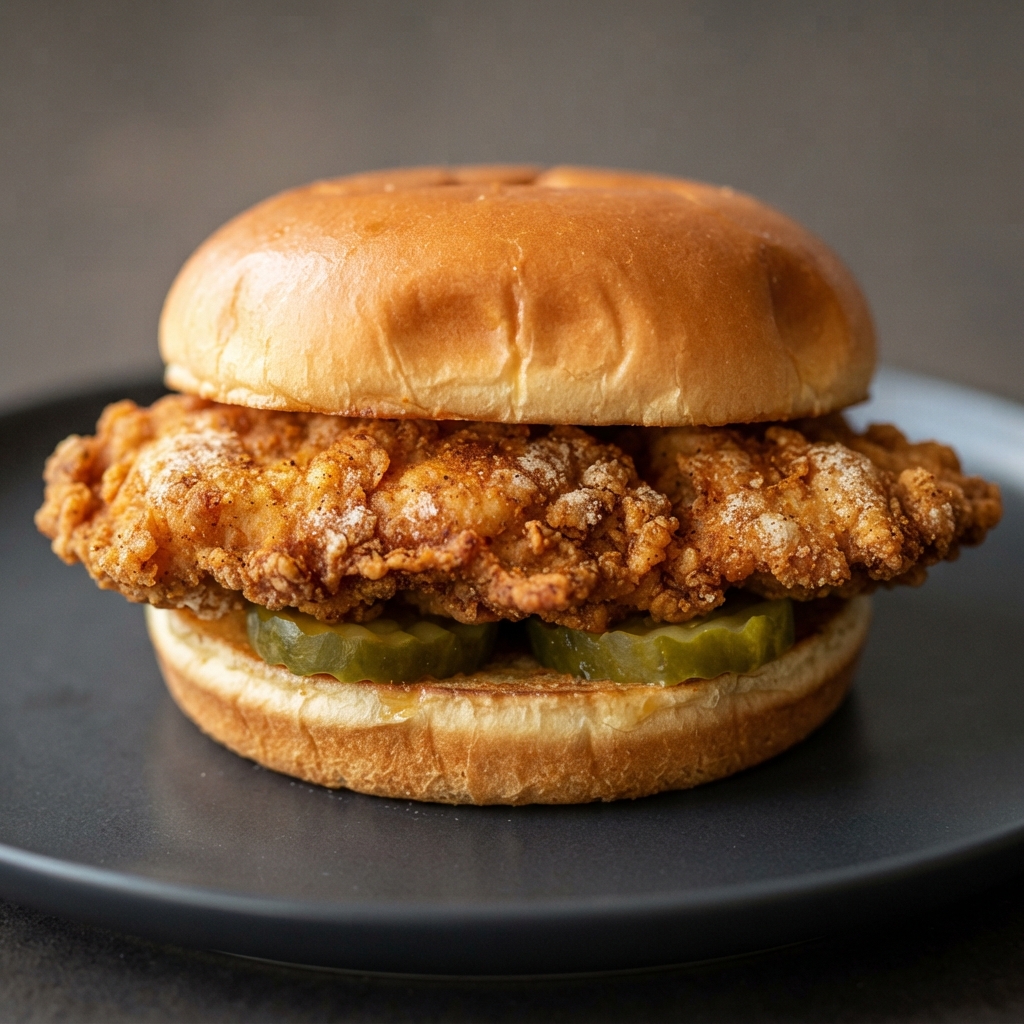 Crispy Chicken Sandwich with Pickles