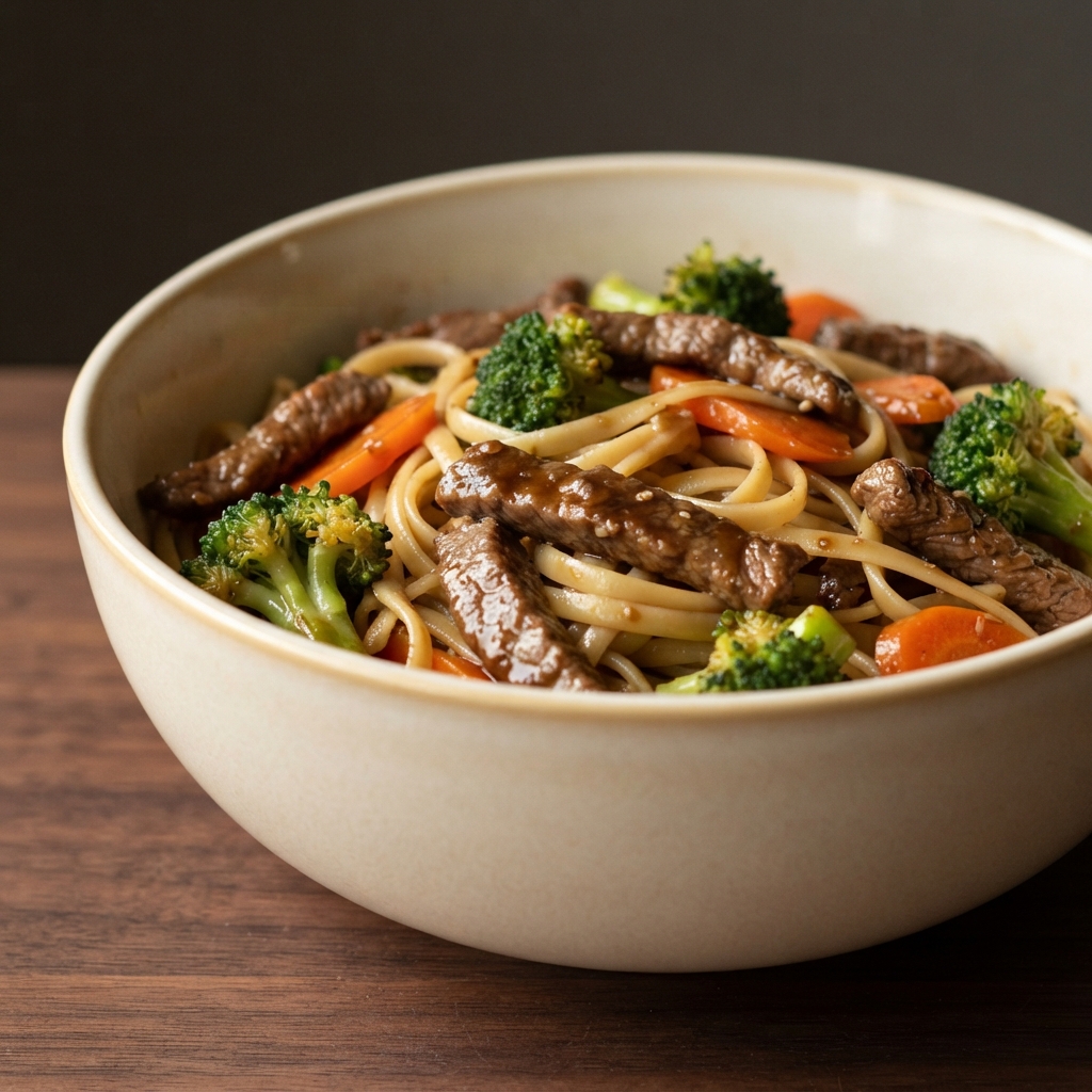 Shortcut Beef Noodle Bowl