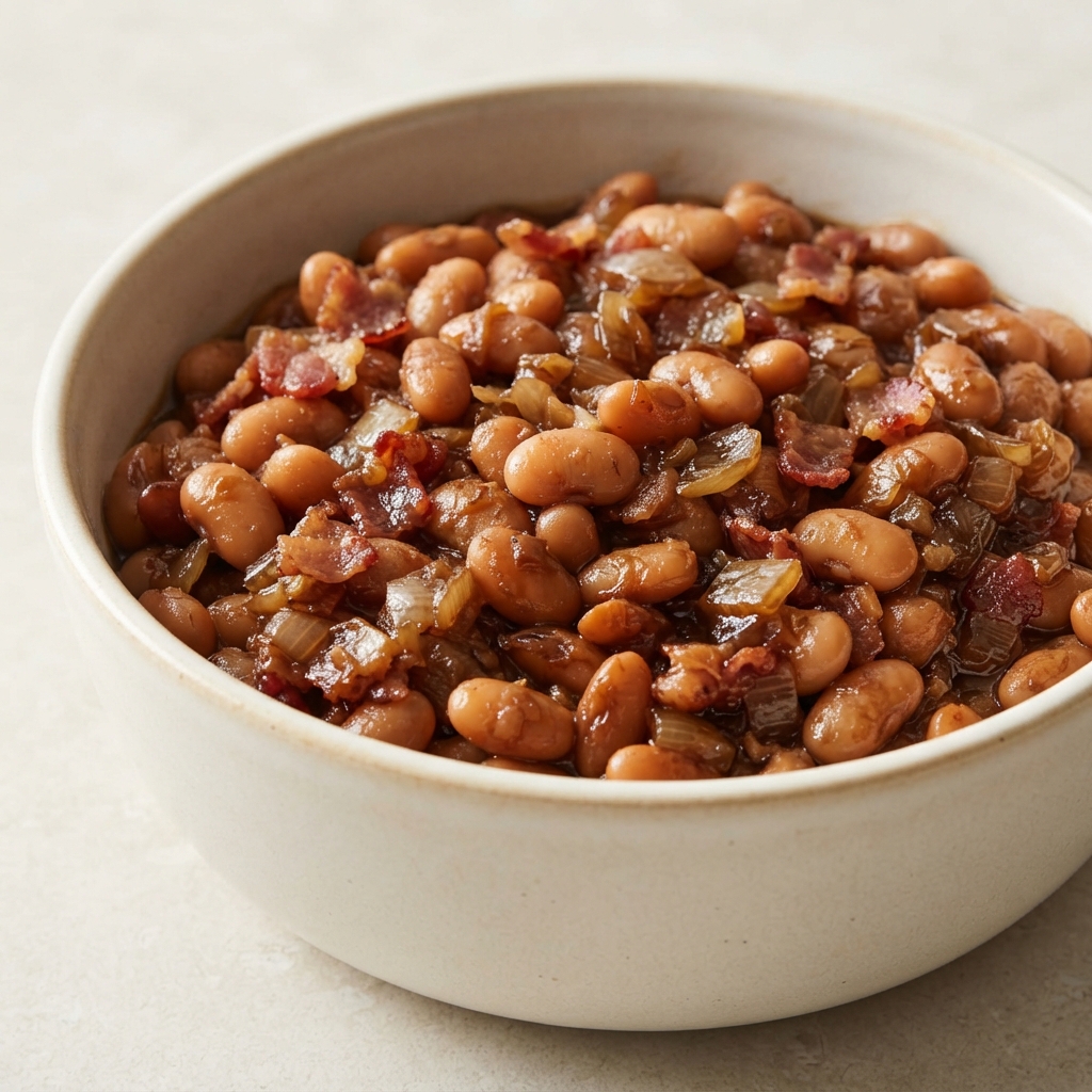 Classic Oven-Baked Navy Beans