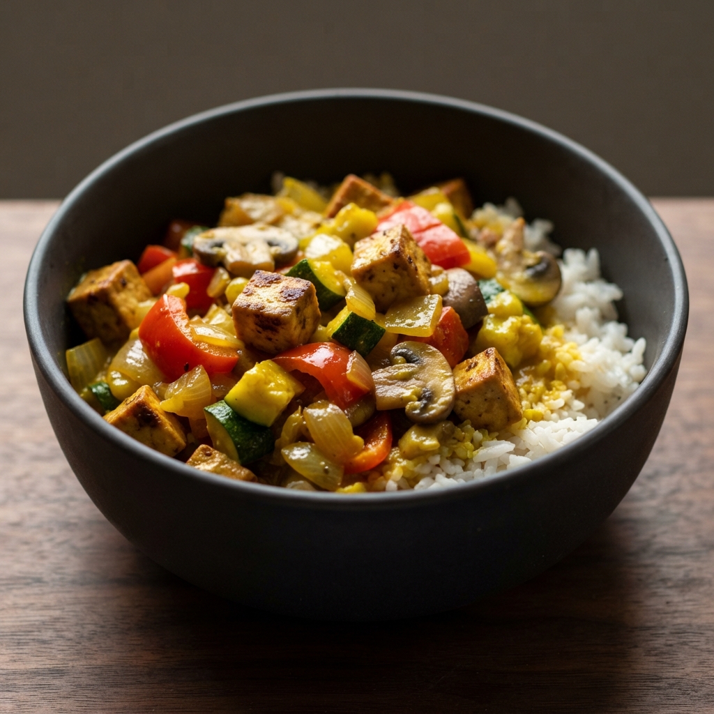 Plant-Based Jamaican Curry with Tofu