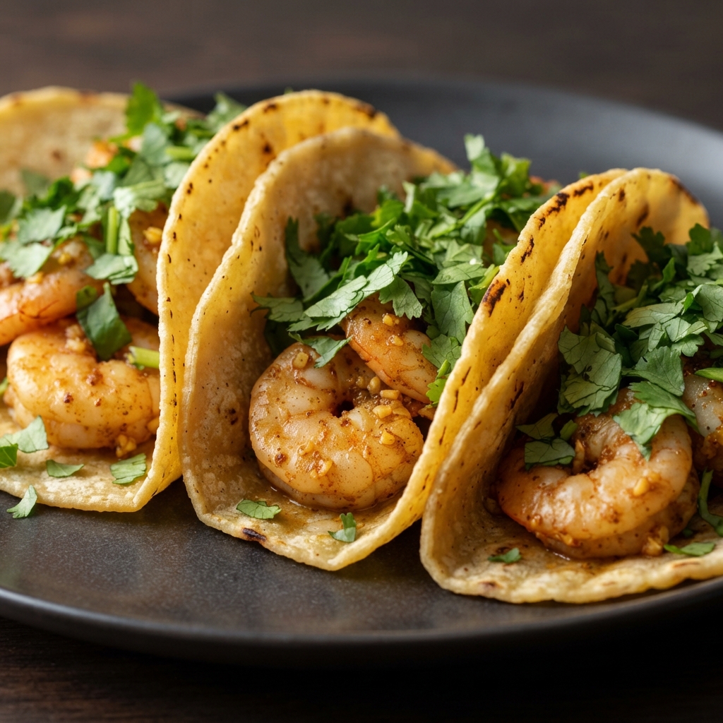 Cilantro Shrimp Tacos
