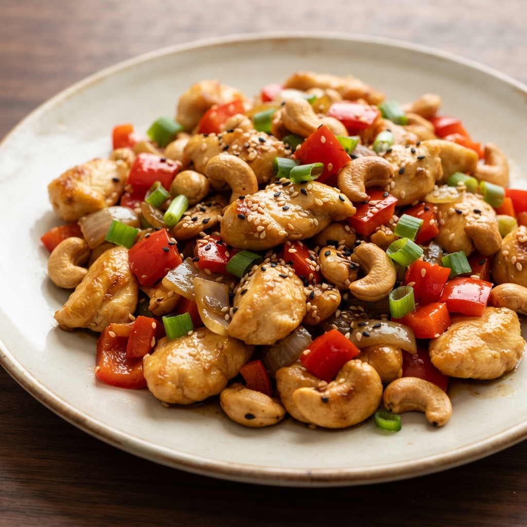 Cashew Ginger Chicken Stir-Fry