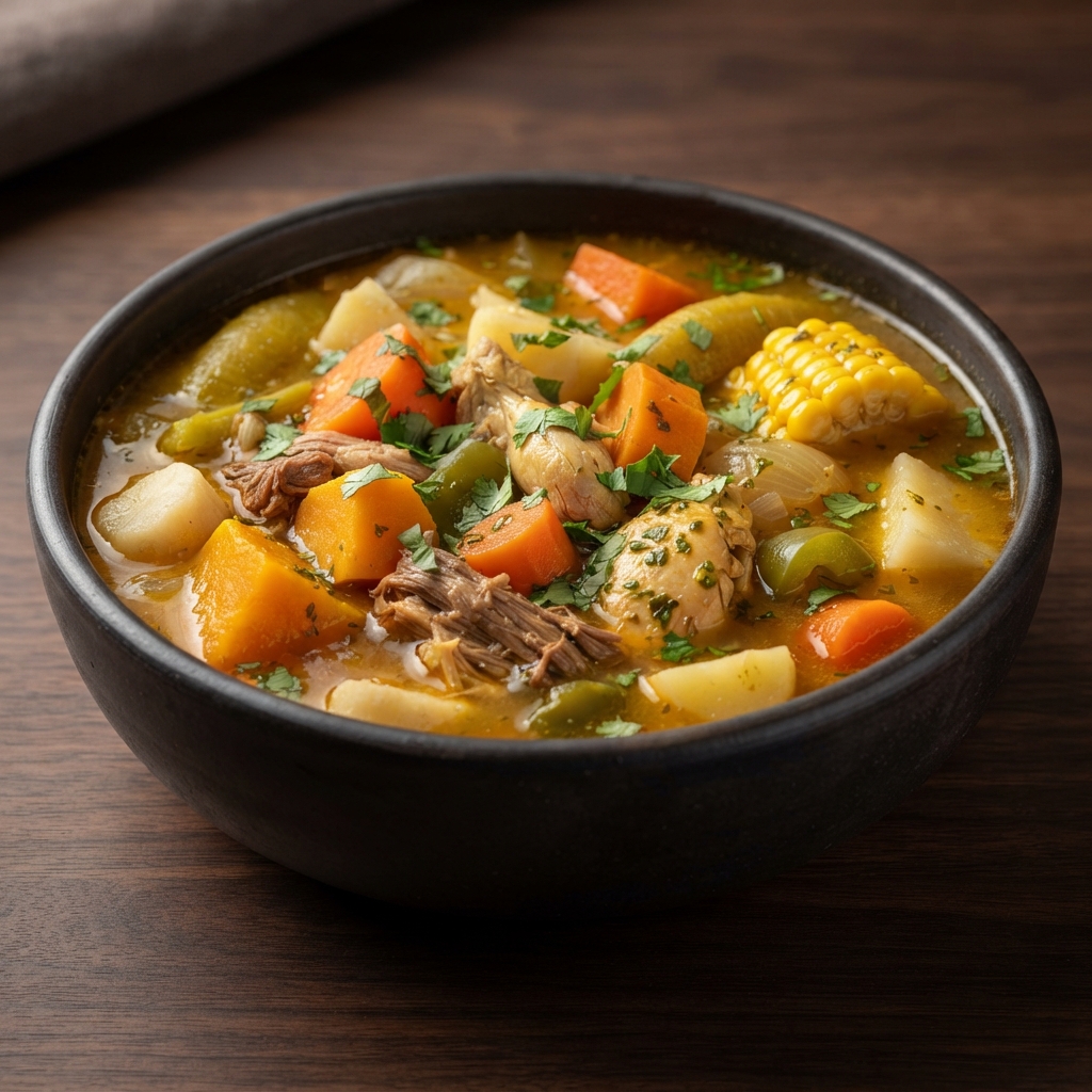 True Dominican Sancocho (Meat and Vegetable Stew)