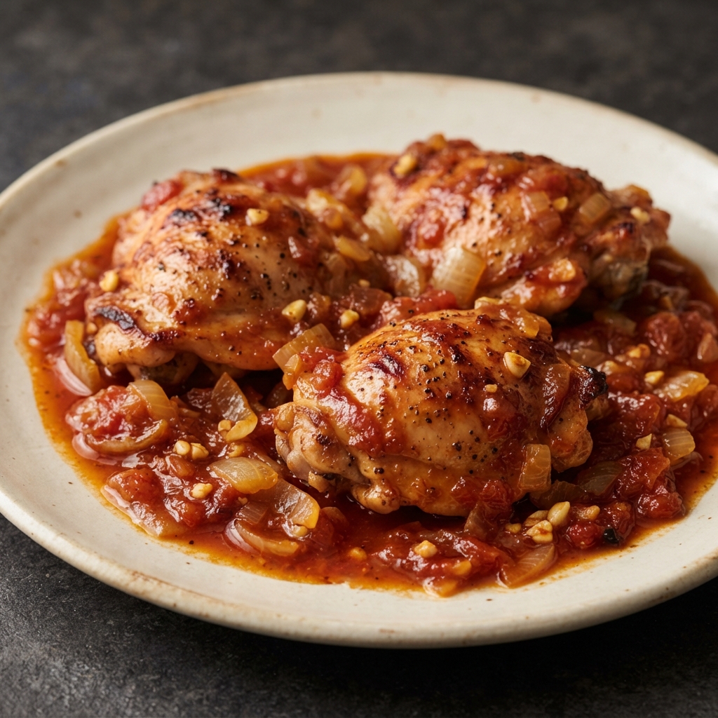 Balkan-Style Spiced Chicken Thighs