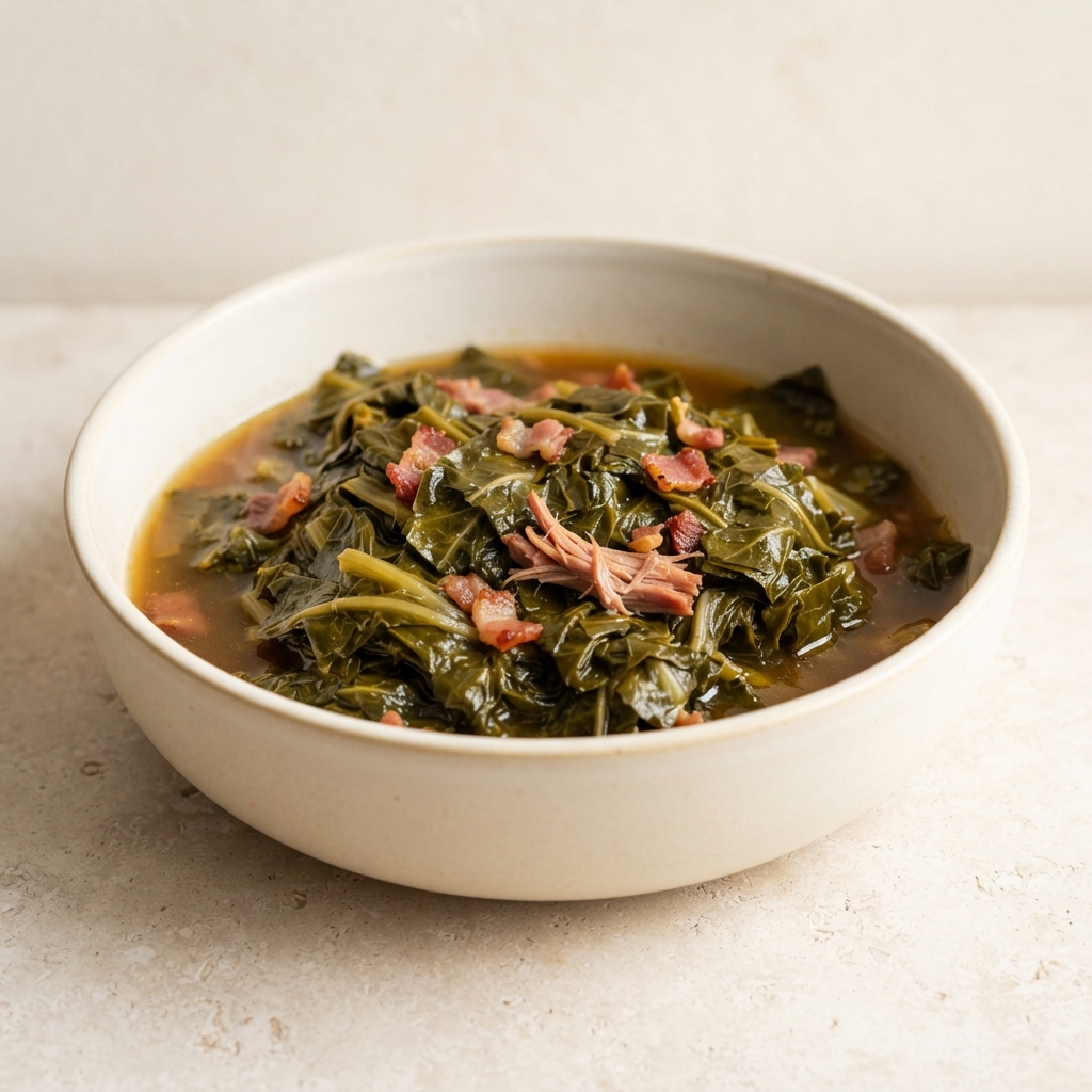 Ham Hock-Braised Collard Greens