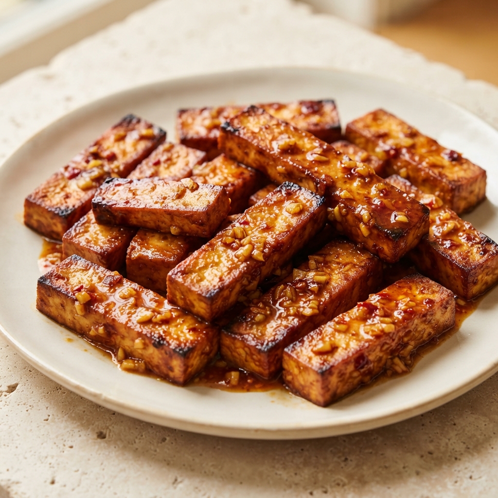 Chili-Ginger Oven-Baked Tofu