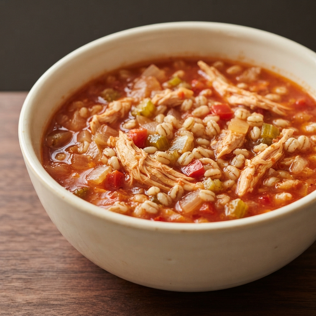 Pressure Cooker Chicken with Barley