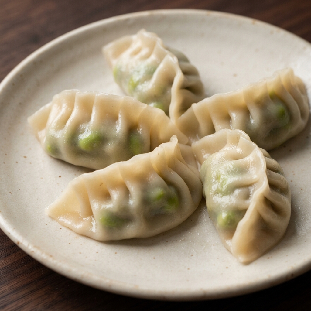 Truffled Edamame Dumplings