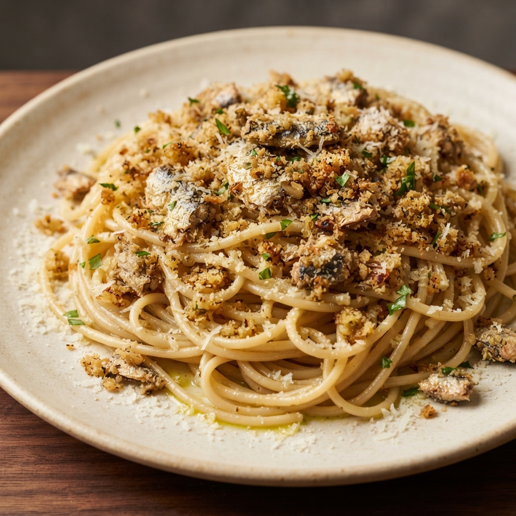 Spaghetti con le Sarde (Sardine Pasta)