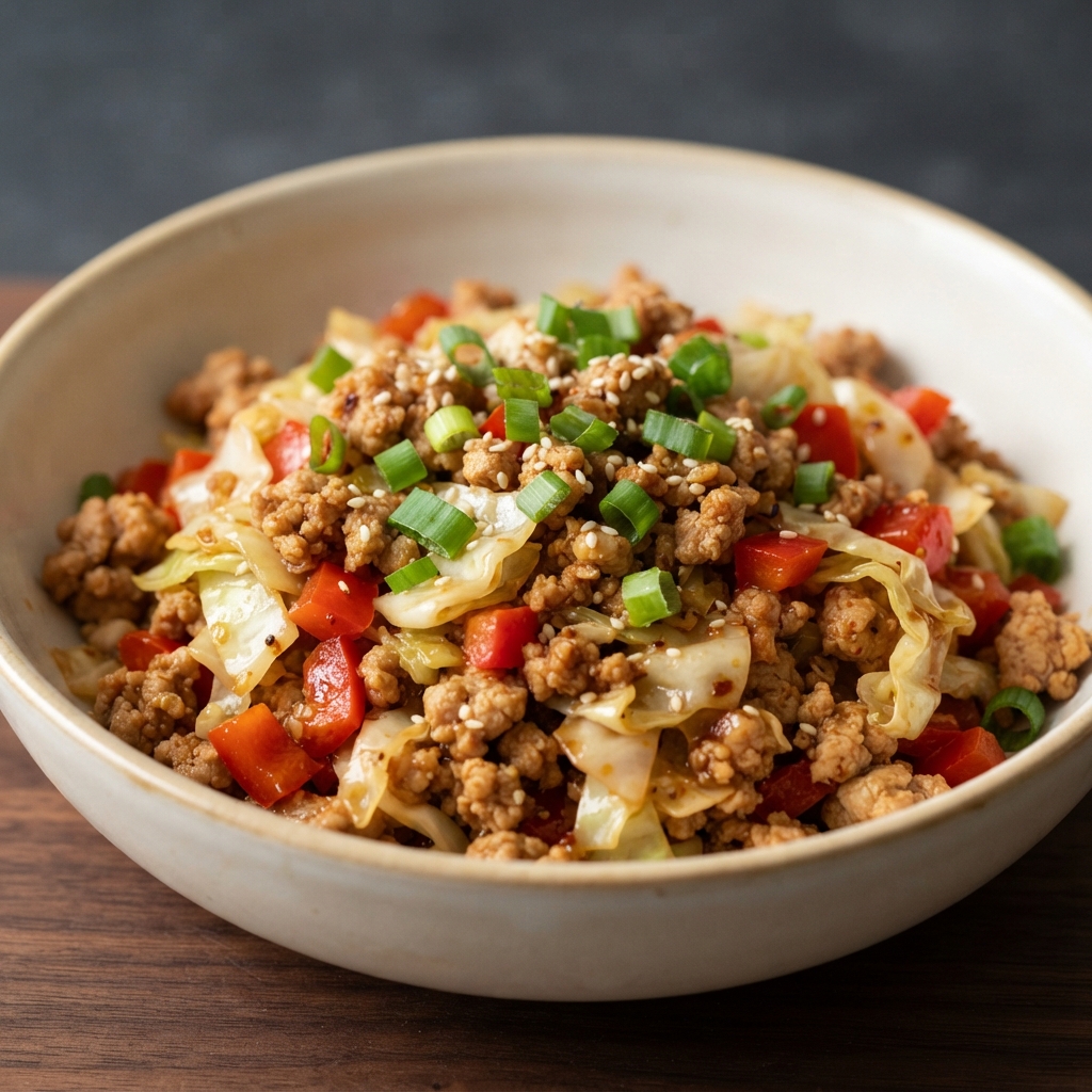 Quick Chipotle Turkey Skillet Slaw
