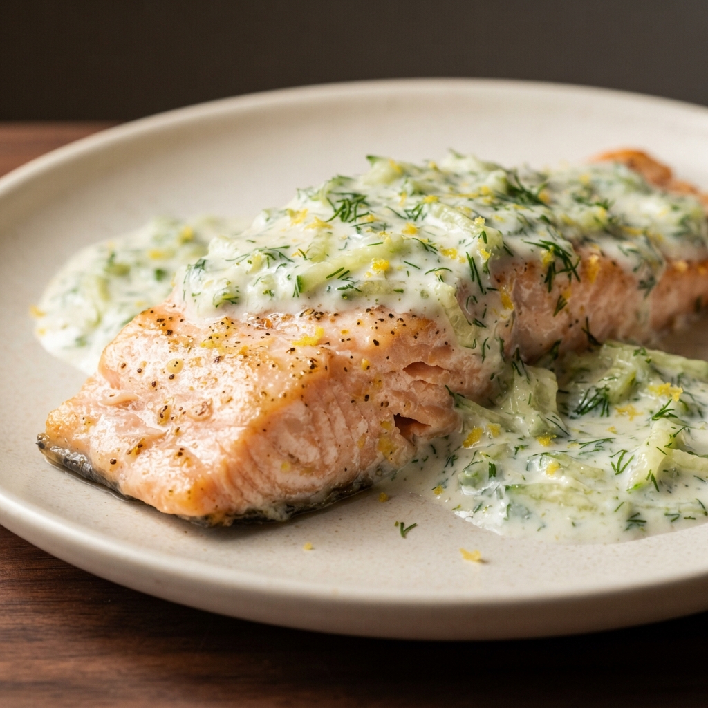 Rainbow Trout with Yogurt Sauce