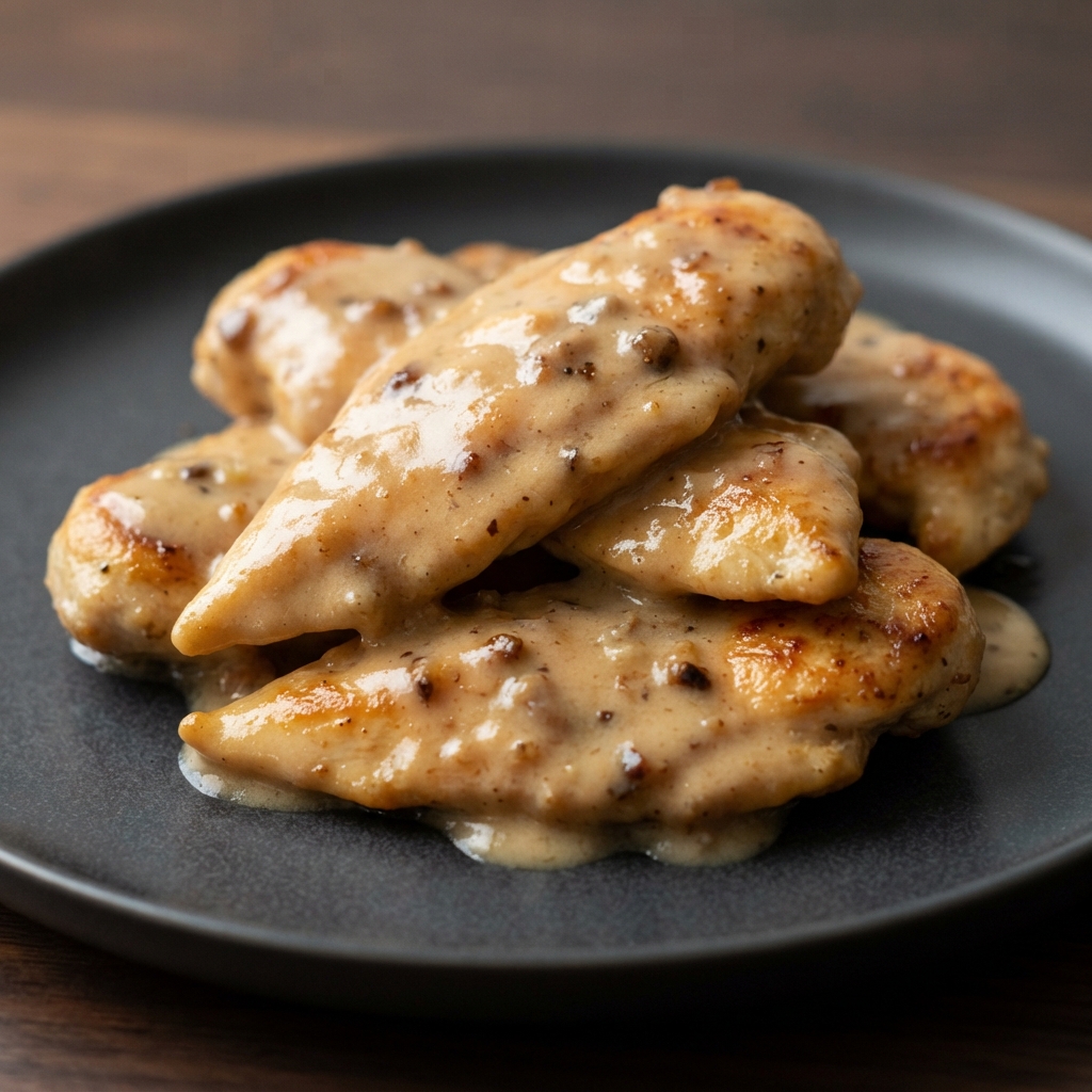 Chicken with a Creamy Marsala Sauce