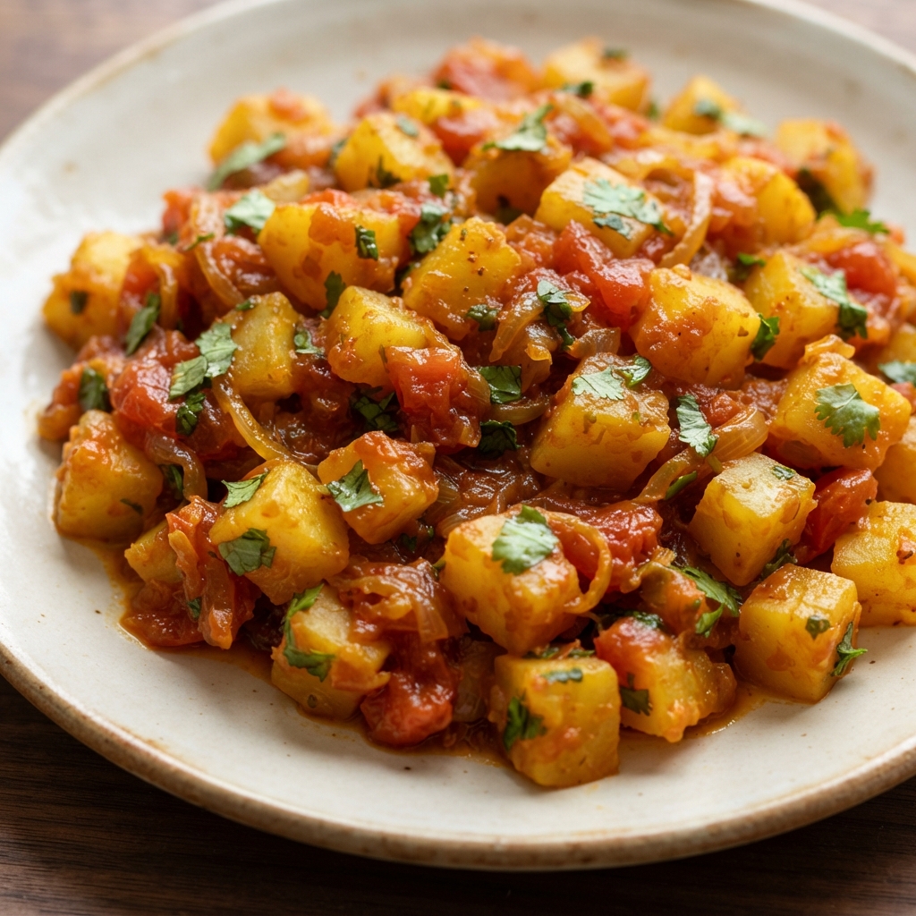 Geeta Auntie's Spiced Potato (and Veg) Bhaji