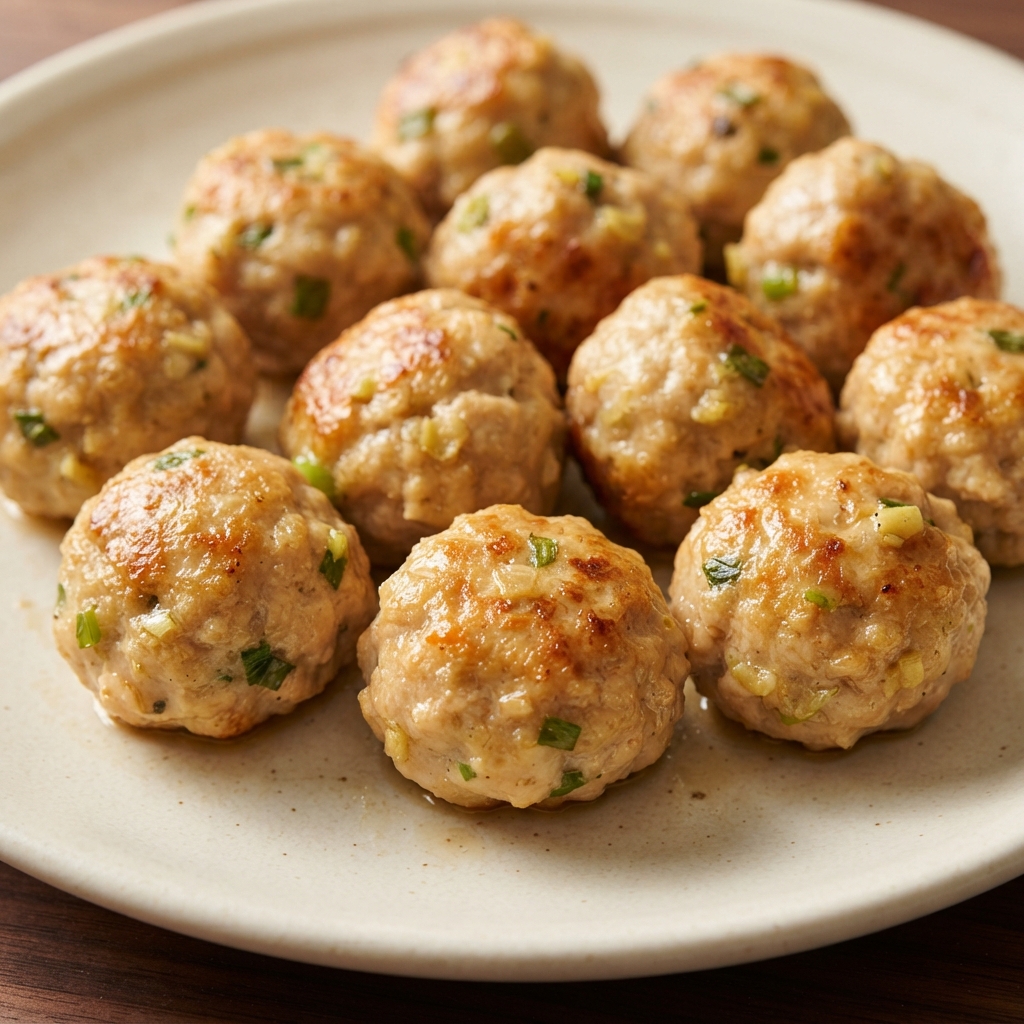 Ginger-Infused Chicken Meatballs