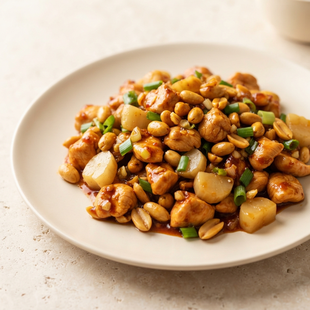 Spicy Kung Pao Chicken with Peanuts