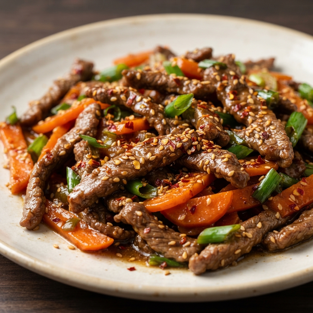 Mongolian-Style Beef Stir-Fry