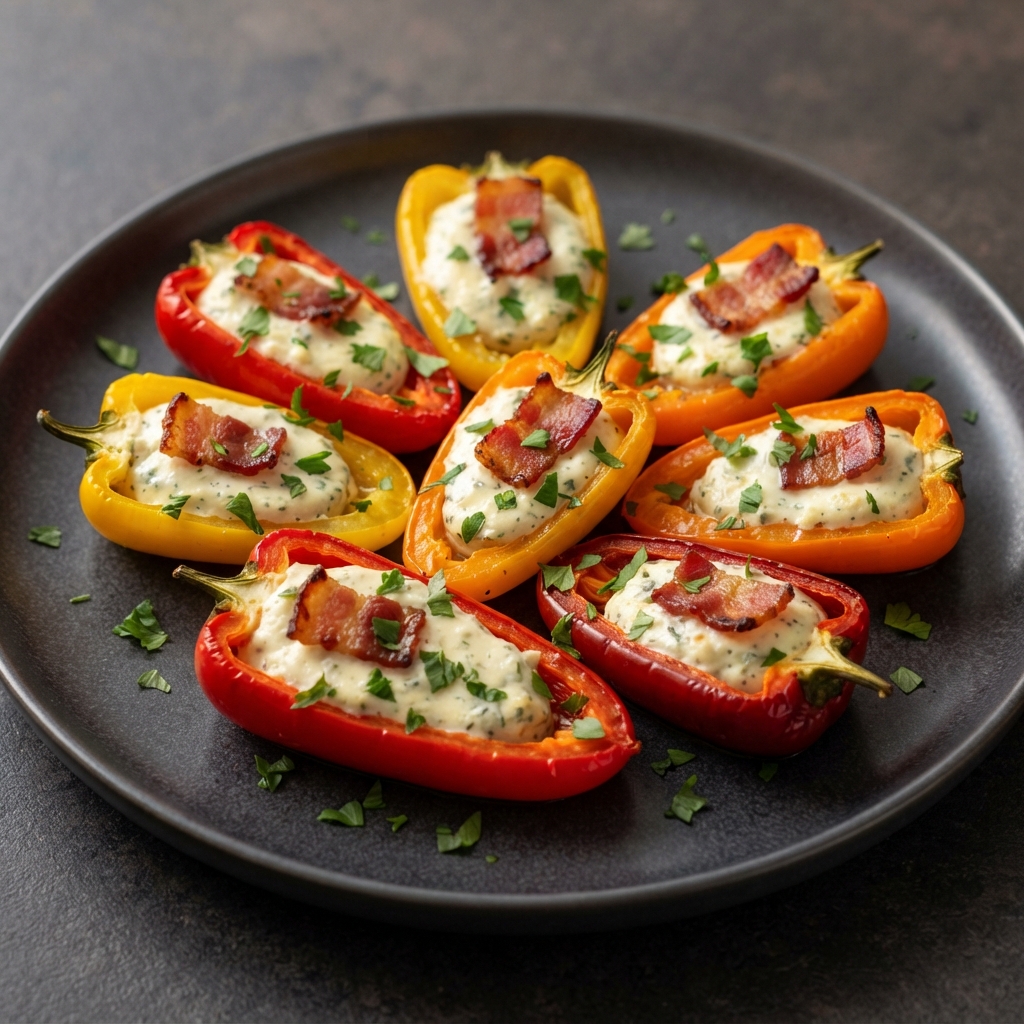 Air Fryer Mini Bell Pepper Poppers