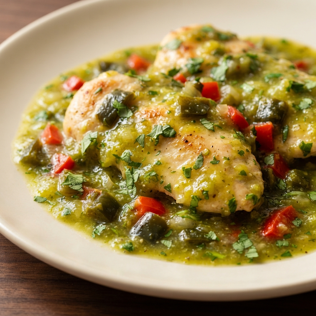 Tomatillo-Poblano Chicken