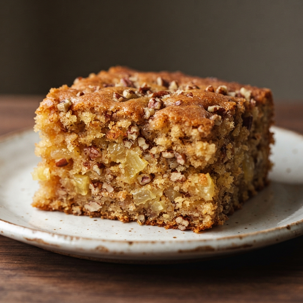 Pineapple and Pecan Sheet Cake