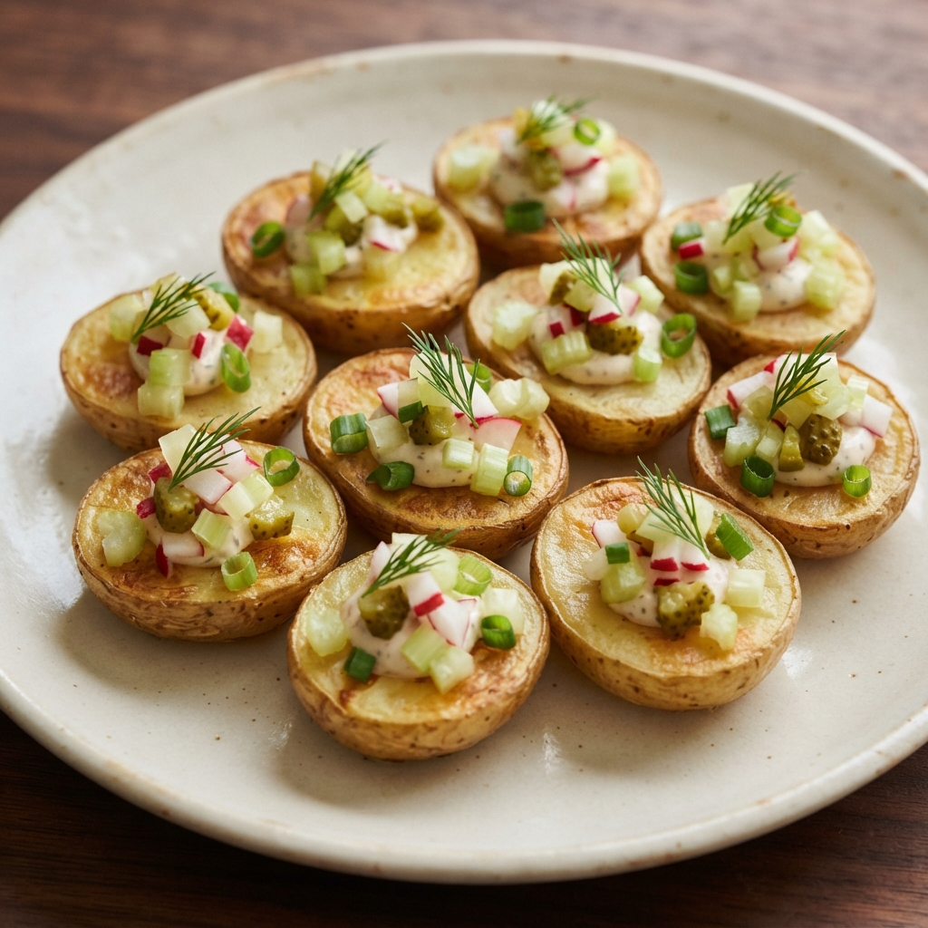 Mini Potato Salad Rounds