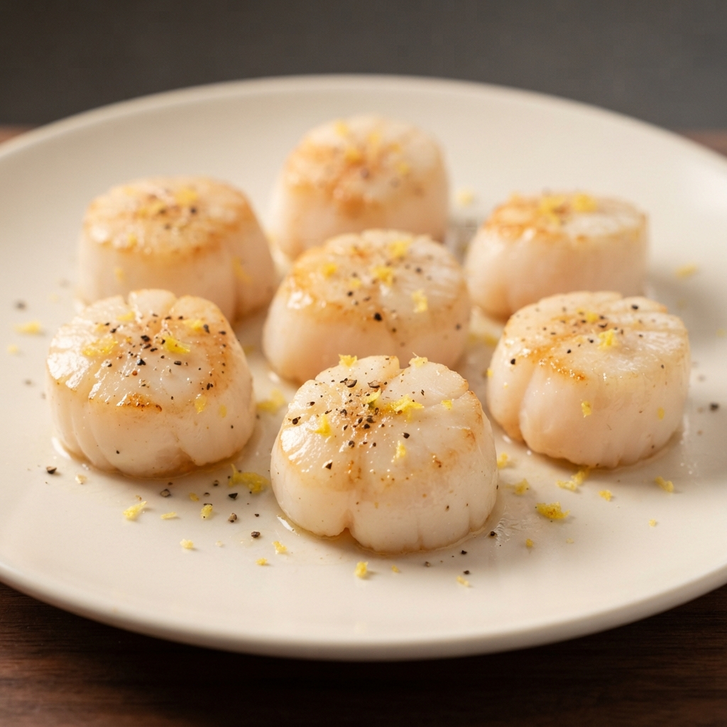 Quick Pan-Seared Scallops with Lemon