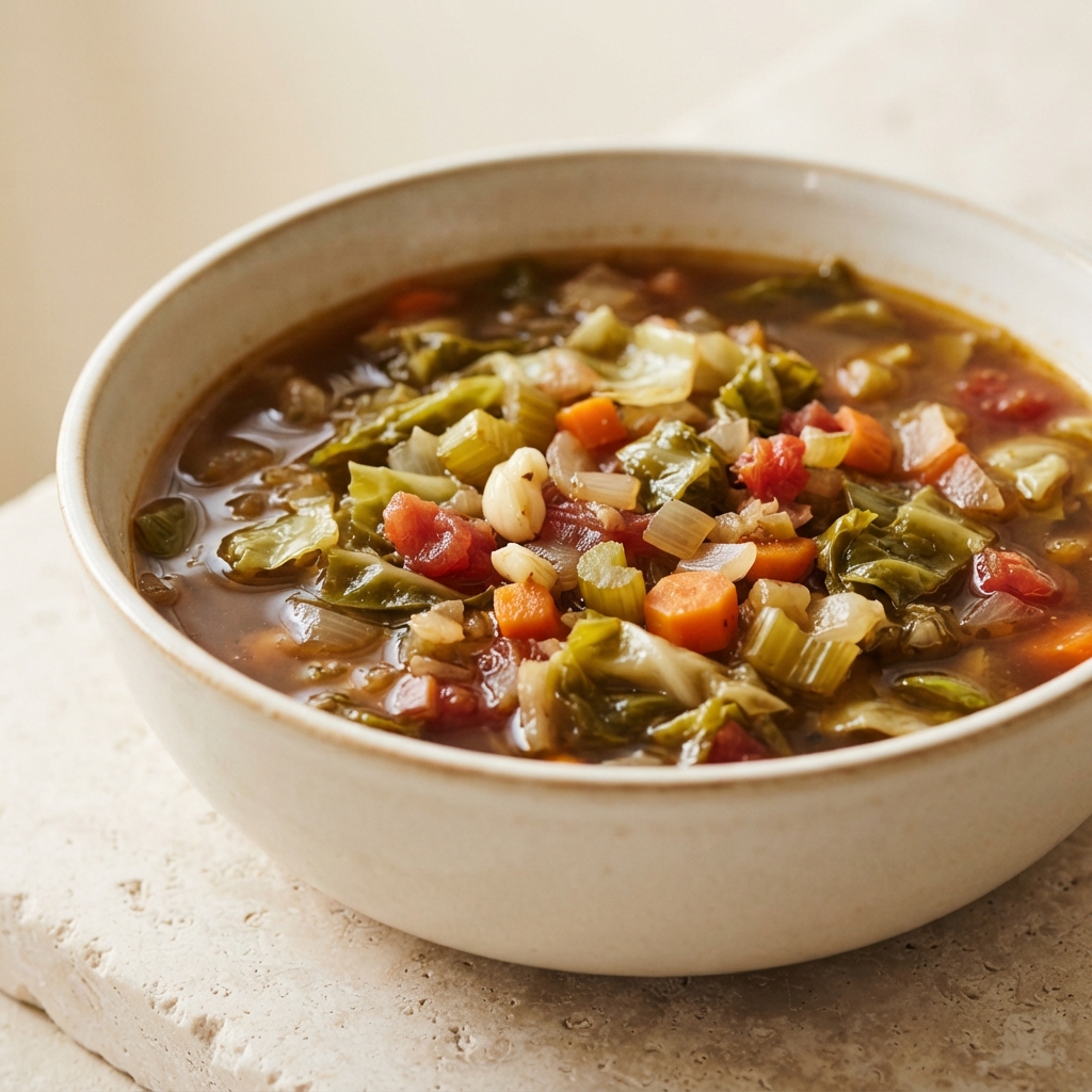 Vegetarian Cajun Cabbage Soup