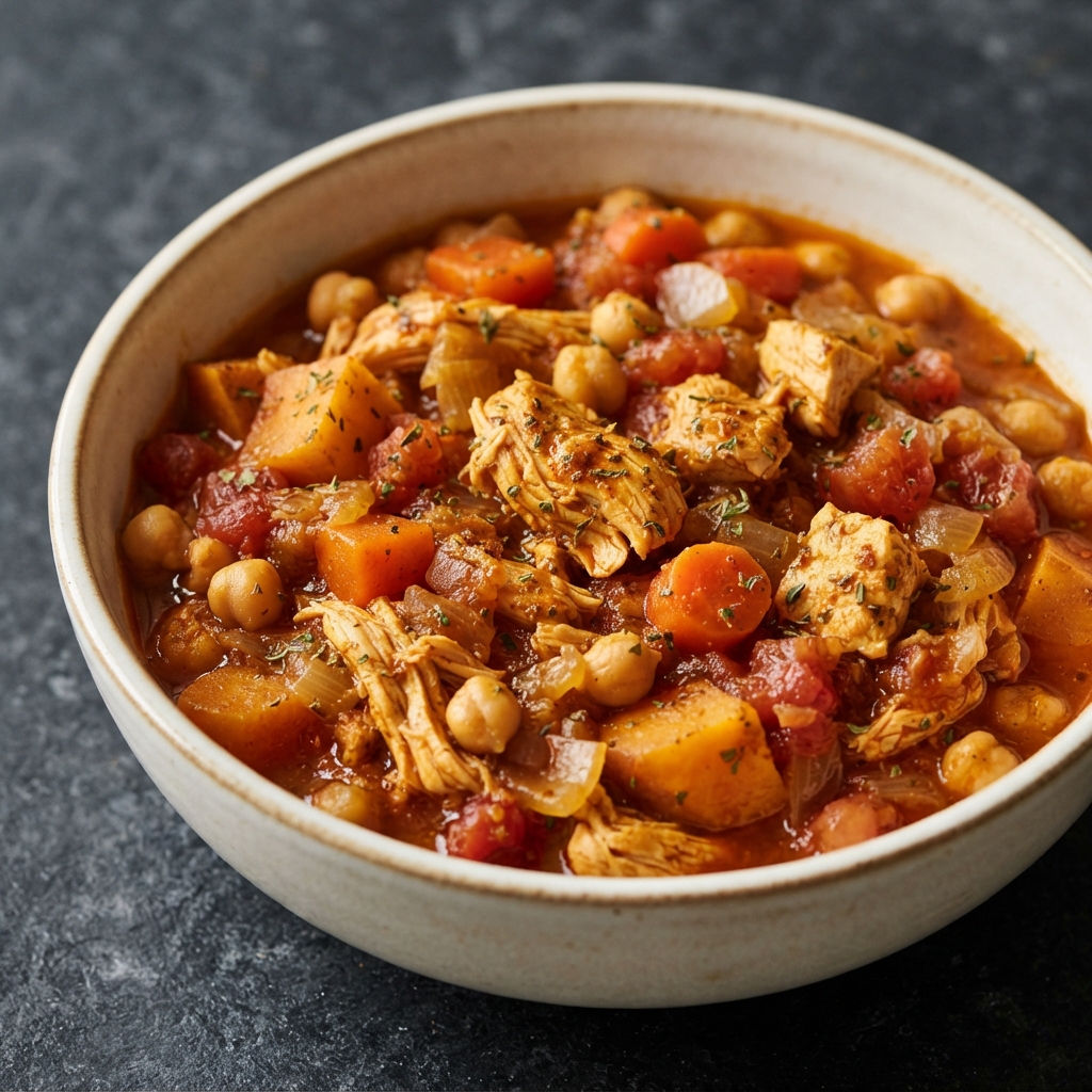 Moroccan-Style Slow-Cooker Chicken Stew