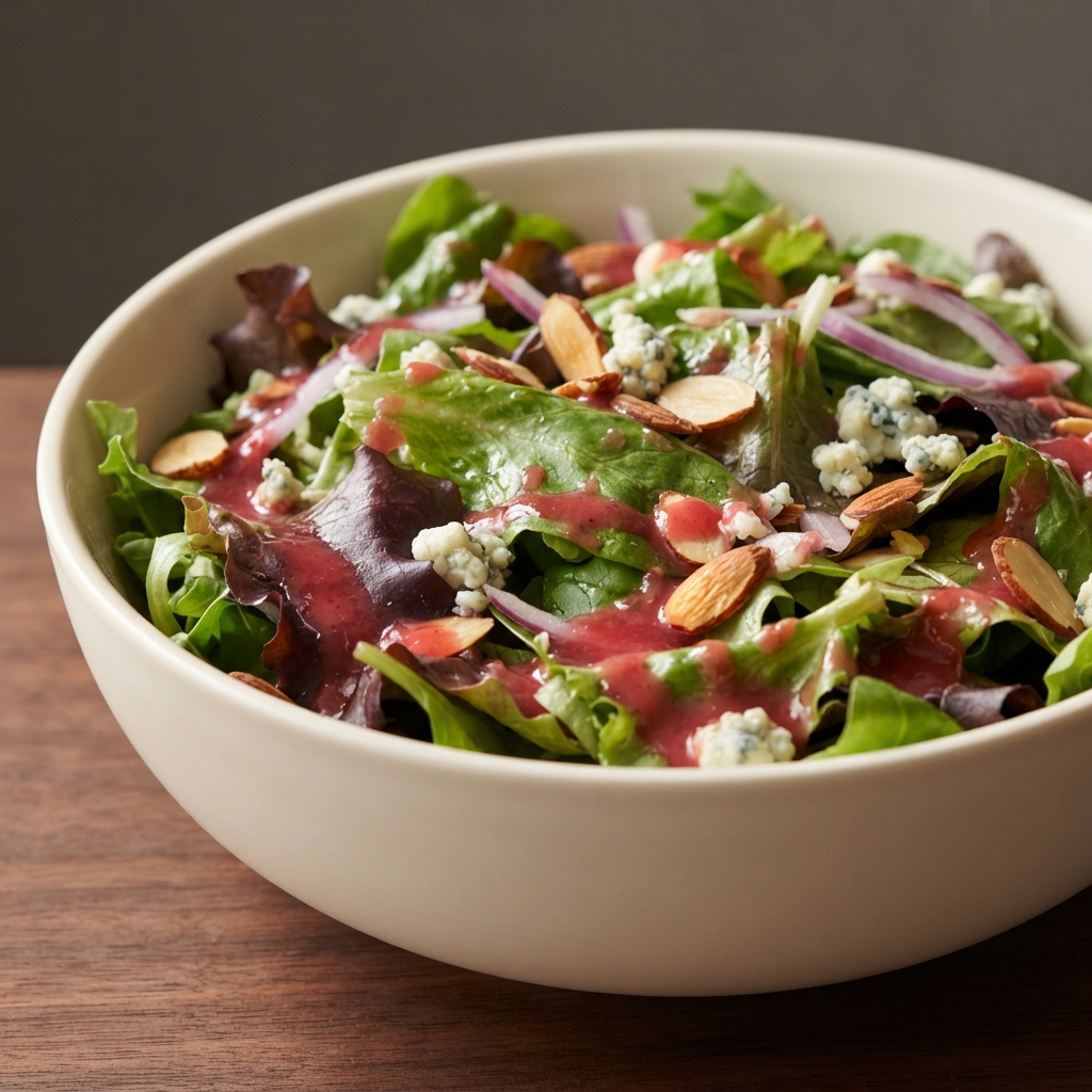 Mixed Greens Salad with Fresh Cranberry Vinaigrette