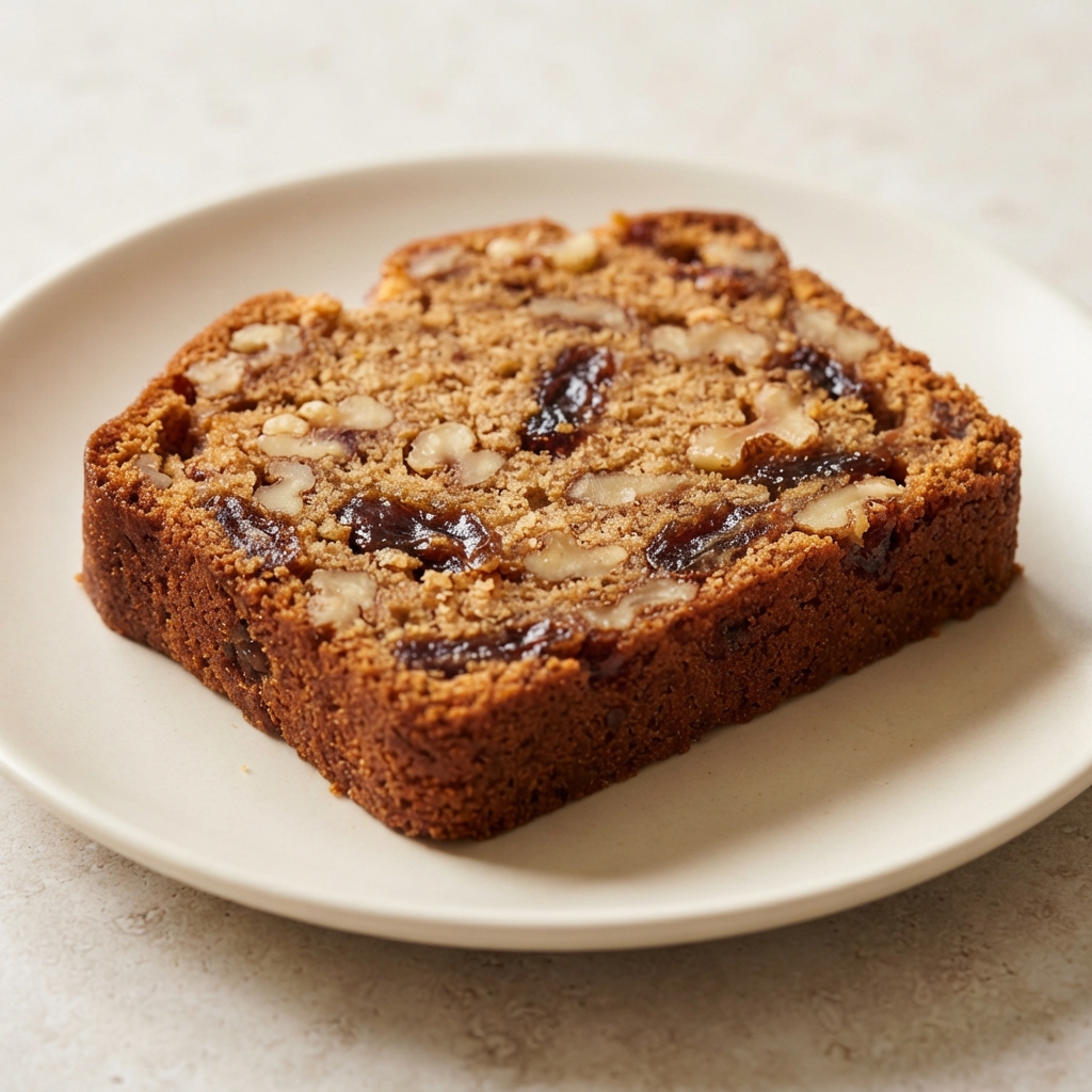Date and English Walnut Loaf Cake