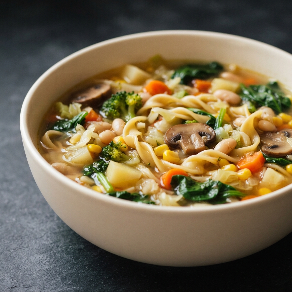 Fresh Spring Veggie Noodle Soup