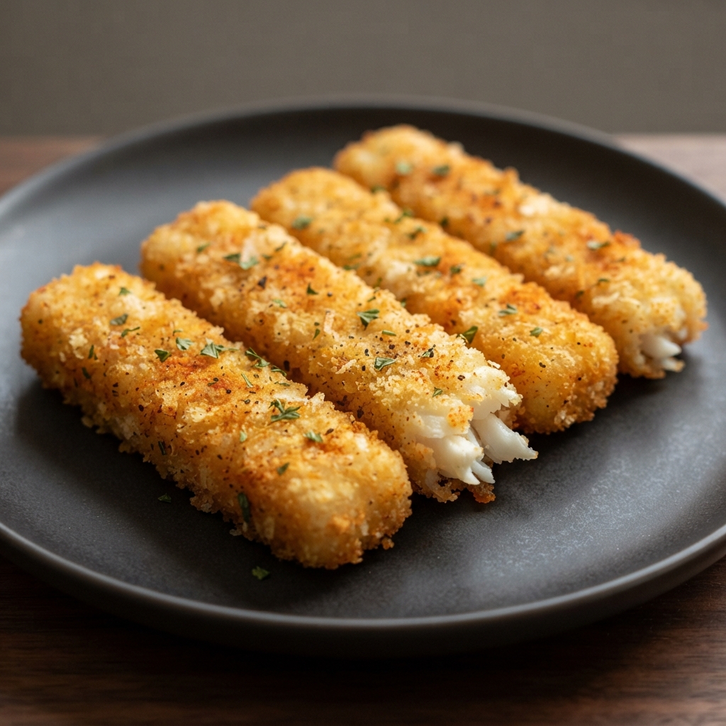 Crispy Air-Fried Cod Sticks
