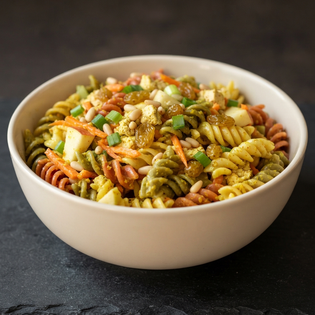 Curried Spiral Pasta Salad