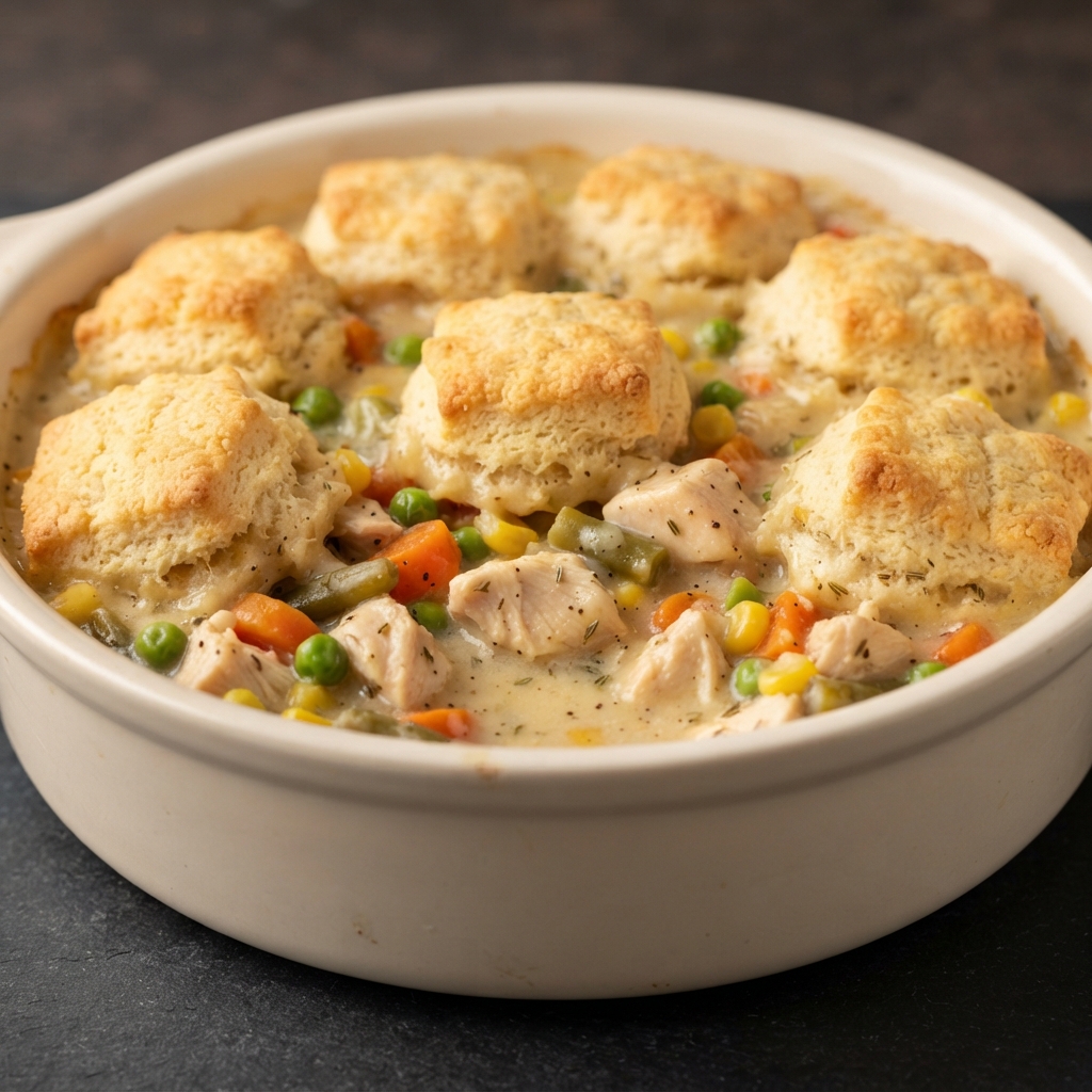 Quick Chicken Biscuit Casserole